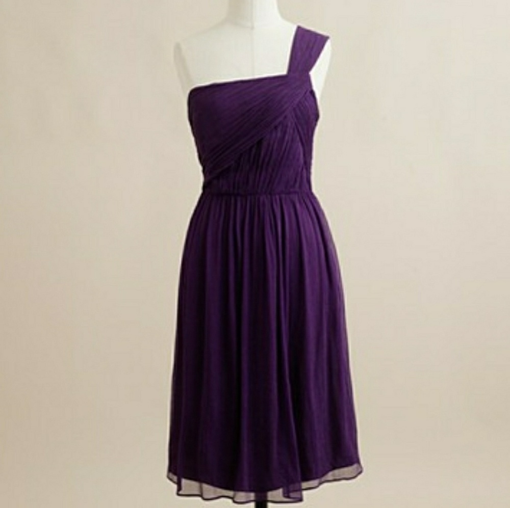 J Crew Lucienne One Shoulder Dress